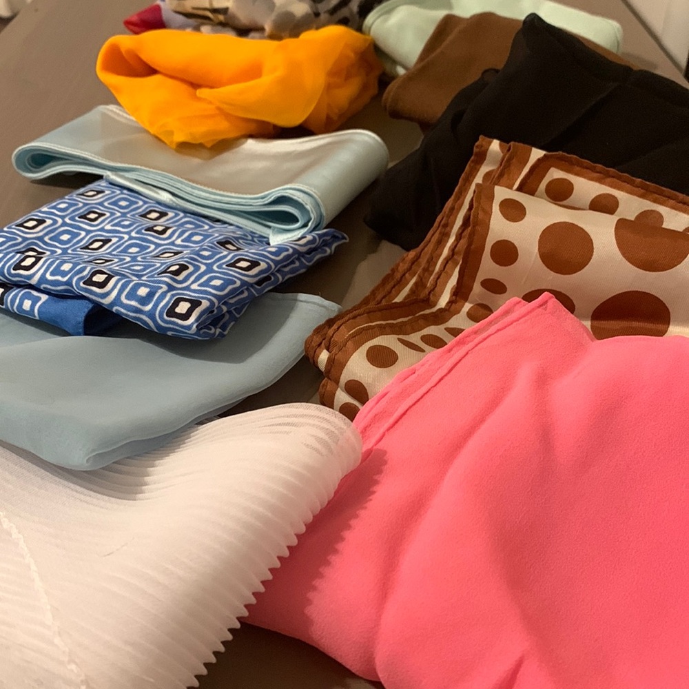 Vintage purse twillys/neck scarves